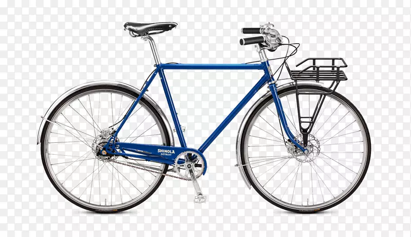 底特律城市自行车希诺拉单速自行车-自行车