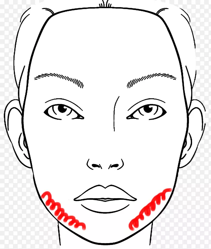 化妆品化妆艺术家彩绘本子脸眼线-脸