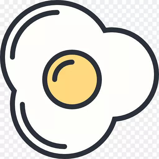 煎蛋食品电脑图标剪贴画-鸡蛋
