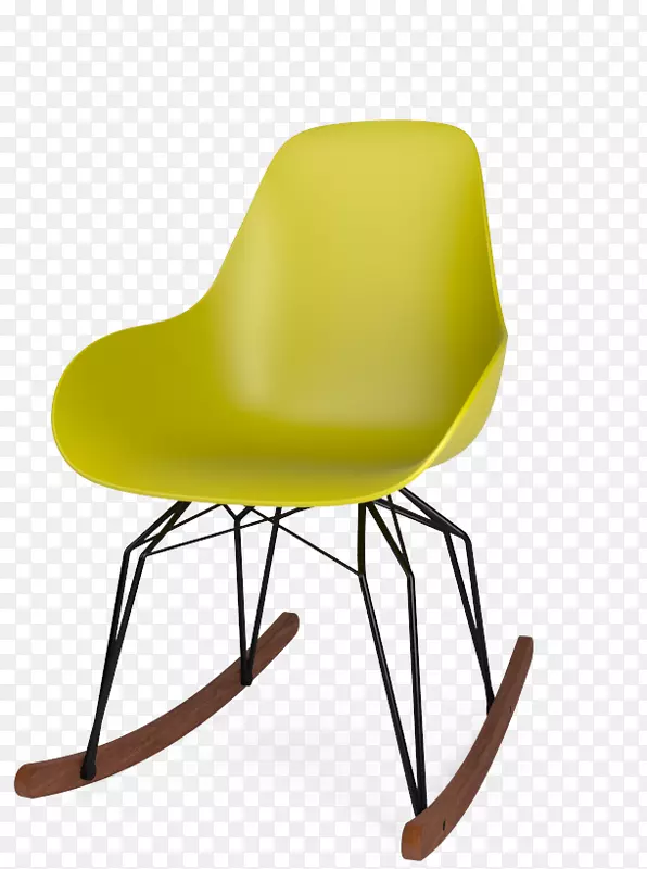 椅子粉末涂布塑料eetkamerstoel黄椅