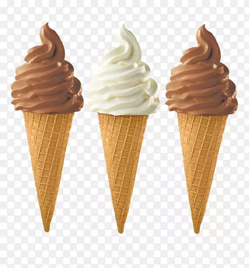 冰淇淋圆锥形冰糕圣代冰淇淋