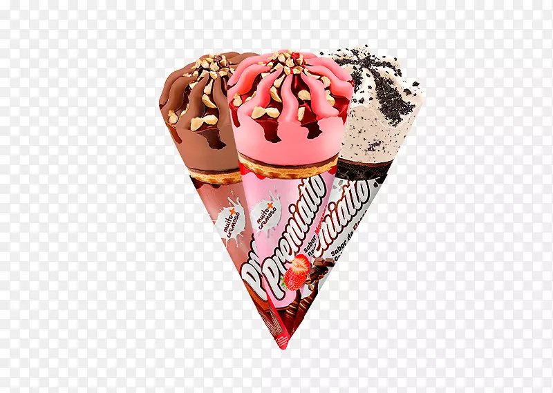 冰淇淋圆锥形风味索维特明胶冰淇淋