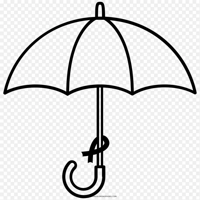 雨伞着色书-雨伞