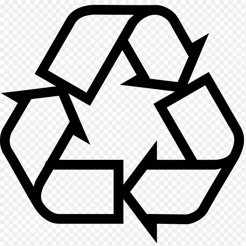 回收符号塑料回收废物回收垃圾箱标志载体