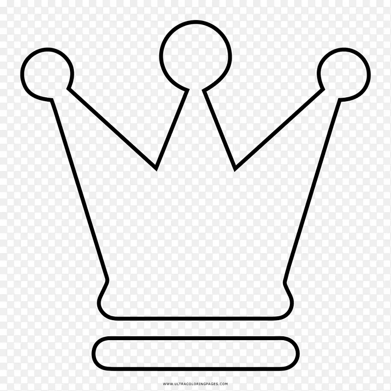 国际象棋绘画皇冠着色书女王王妃-国际象棋