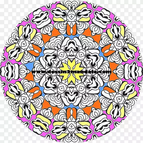 花卉设计圈视觉艺术点图案圆圈