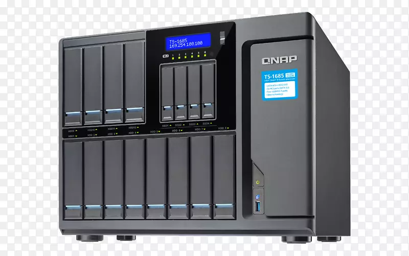 qnap ts-1635网络存储系统电视-682 t-i3-8g/qnap 6海湾nas高容量16-海湾xeon d超级nas qnap ts-1685 d无盘节点