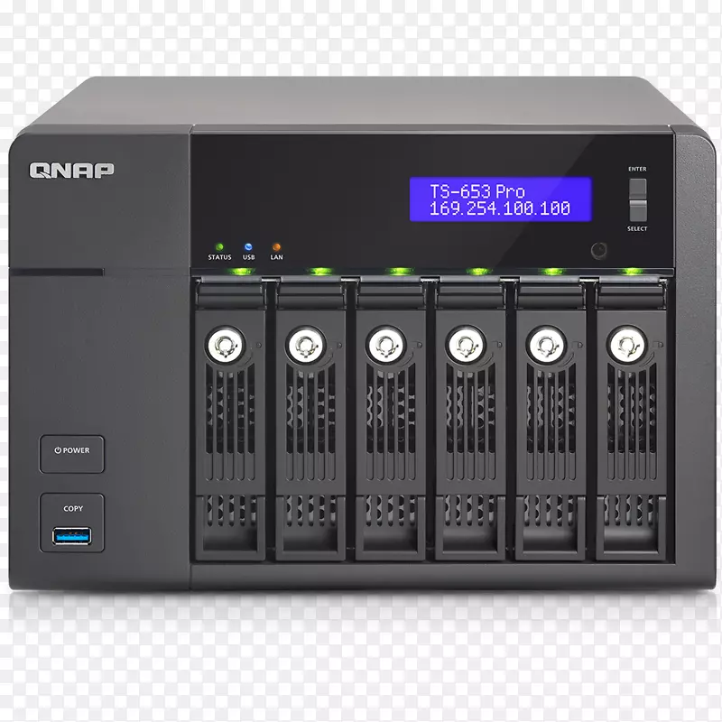 网络存储系统QNAP ts-653 PRO NAS服务器-Sata 6GB/s QNAP系统公司。QNAP ts-670支持涡轮