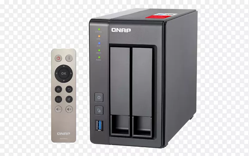 网络存储系统QNAP ts-251+QNAP系统公司。QNAP ts-253 a-4G 2 Bay nas qnap ts-239 pro II+turbo nas服务器-Sata 3GB/s