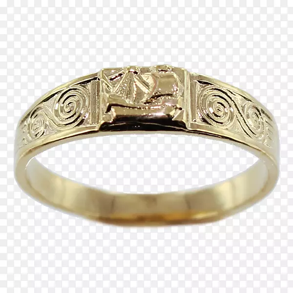 布列塔尼结婚戒指银金饰结婚戒指