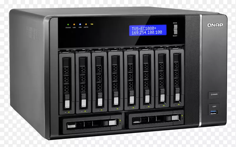网络存储系统QNAP系统公司网络录像机数据存储qnap nas dt tv-1282t-i7-64g 12bay 3 4 ghzqc 64gb ddr 4 4xgbe 2xthb 5 xusb3.0