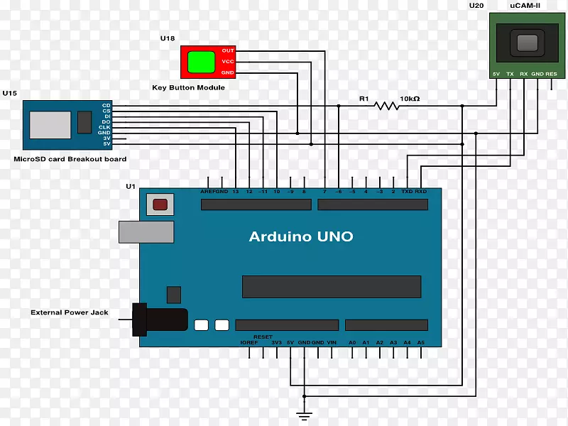 电路图Arduino原理图串行口摄像机
