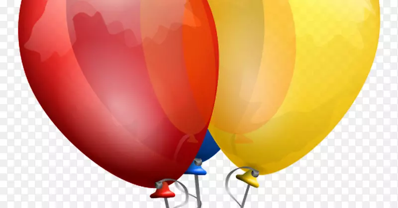 生日蛋糕气球派对剪贴画-生日