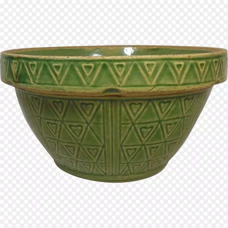 陶瓷陶器花盆碗餐具绿色陶器