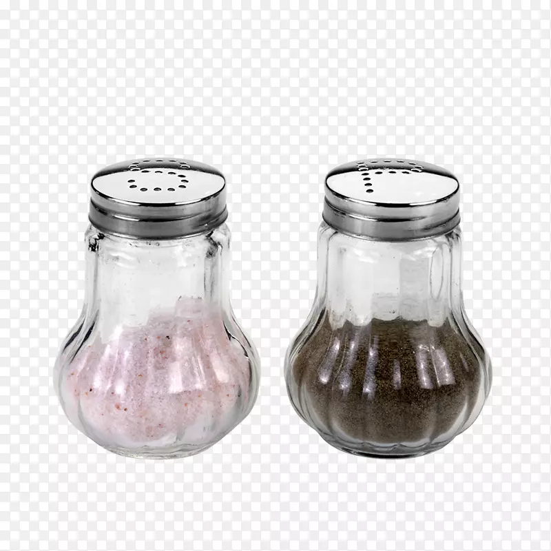 玻璃石匠罐盐和胡椒摇瓶盐窖玻璃