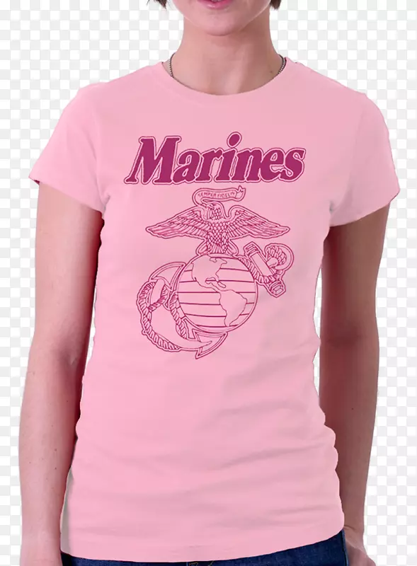 美国海军陆战队女兵T恤衫
