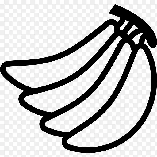 香蕉水果无麸质饮食剪贴画-香蕉