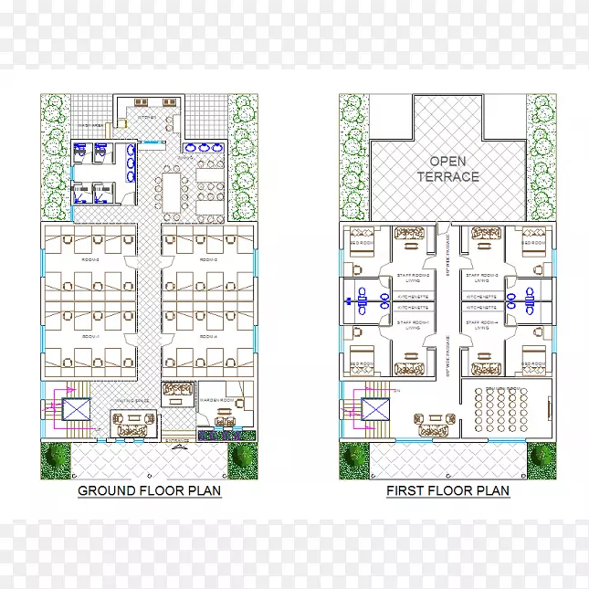 建筑平面图.dwg AutoCAD绘图-设计