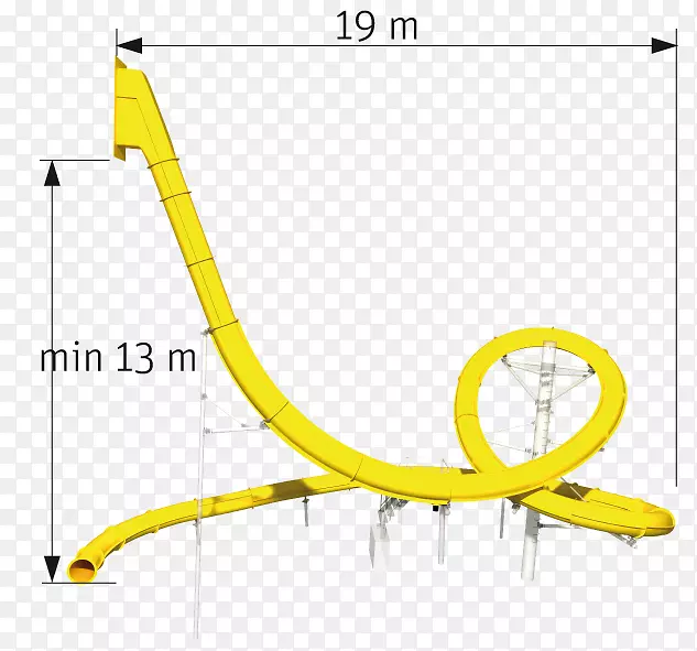 滑水滑梯游乐场滑梯游泳馆垂直回路