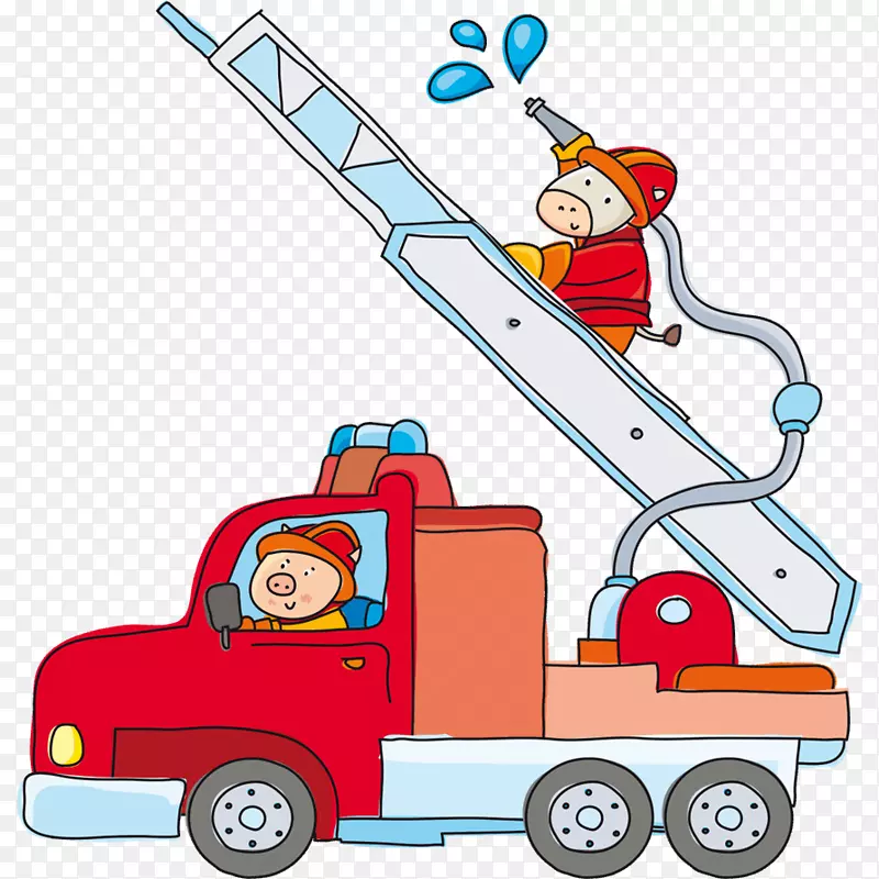 消防队员儿童消防车消防处消防队员