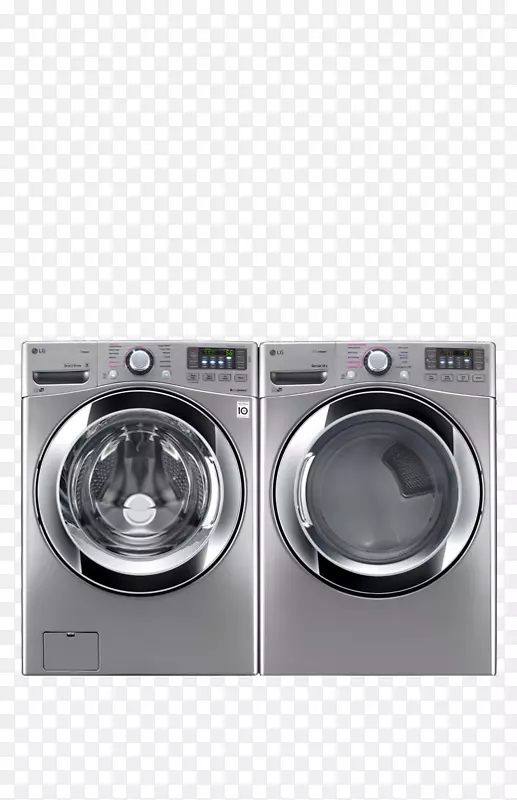 组合式洗衣机，干衣机，洗衣用具，家用电器.正面套装