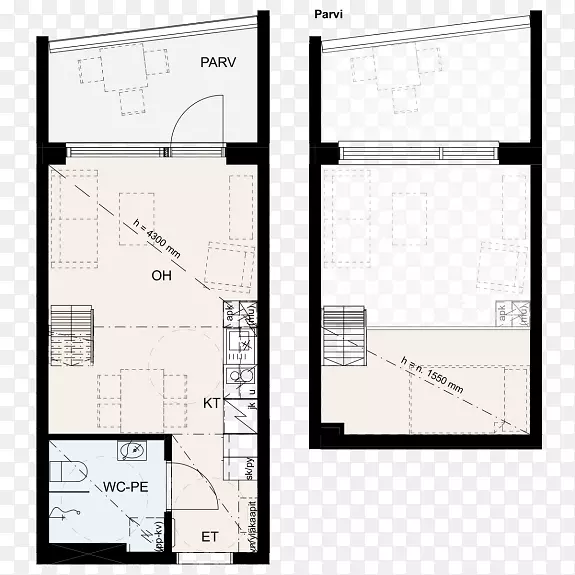 T2H Pirkanmaa oy住宅建筑平面图-T2H rakennus oy