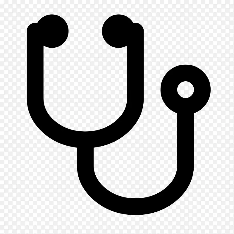 字体可怕的听诊器计算机图标医学医生-健康信息学