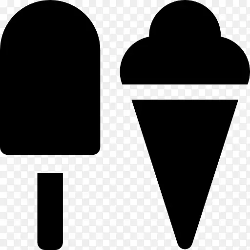 冰淇淋圆锥形食物雪糕冰淇淋