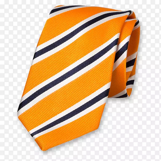 领带，丝绸，橙色衬里颜色-橙色