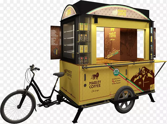 人力车咖啡厅自行车-咖啡