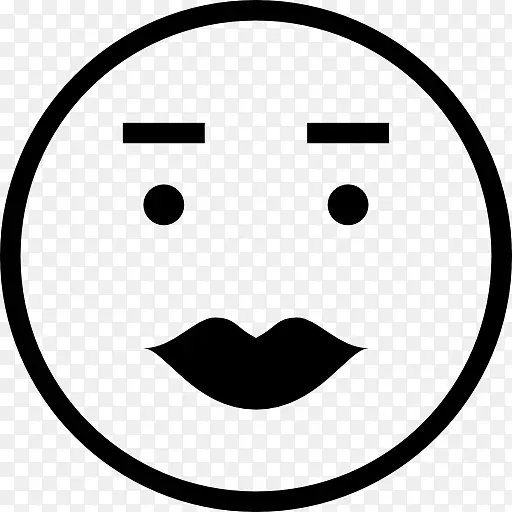 笑脸表情电脑图标符号眨眼-微笑