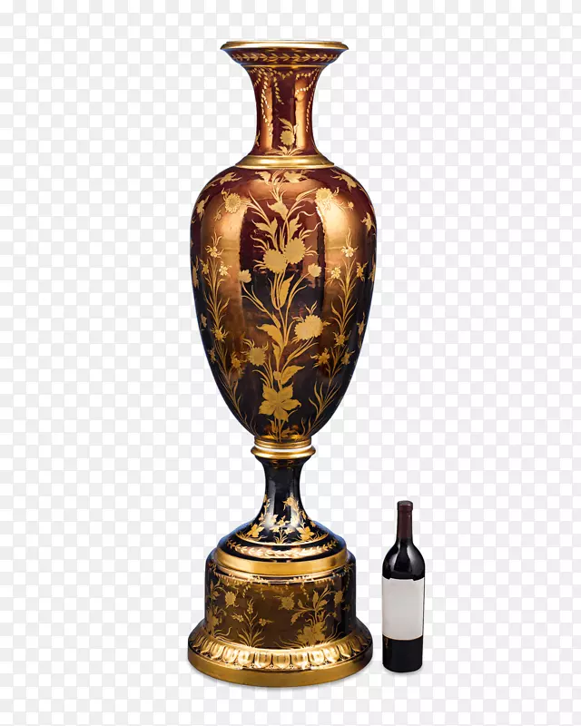 柏林皇家瓷厂花瓶陶瓷画花瓶