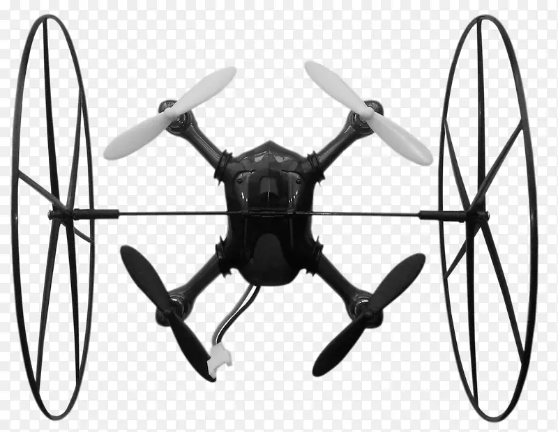 直升机旋翼飞机螺旋桨自行车轮直升机