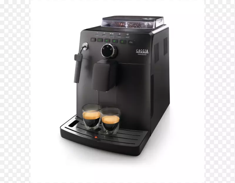 意式咖啡机seco tuitita hd 8750-自动咖啡机，卡布其纳托-15巴-银/无光黑色咖啡机-咖啡