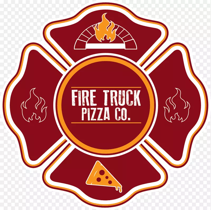 消防车比萨公司陀螺仪食品消防车-披萨