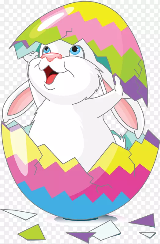 复活节兔子剪贴画-复活节