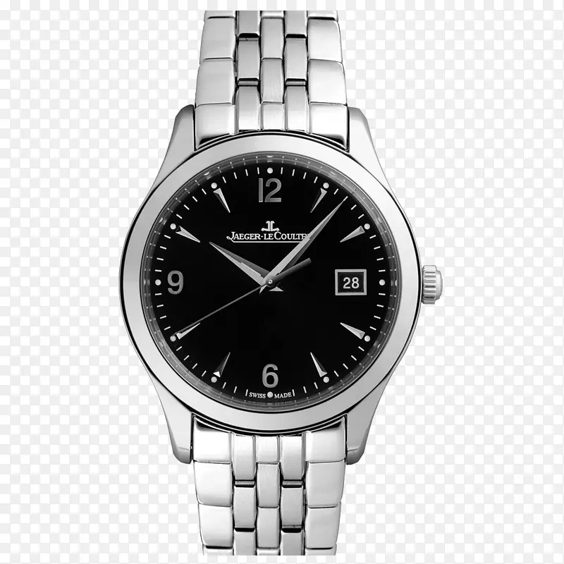 雅格-勒库特大师超薄月球手表移动不锈钢-手表
