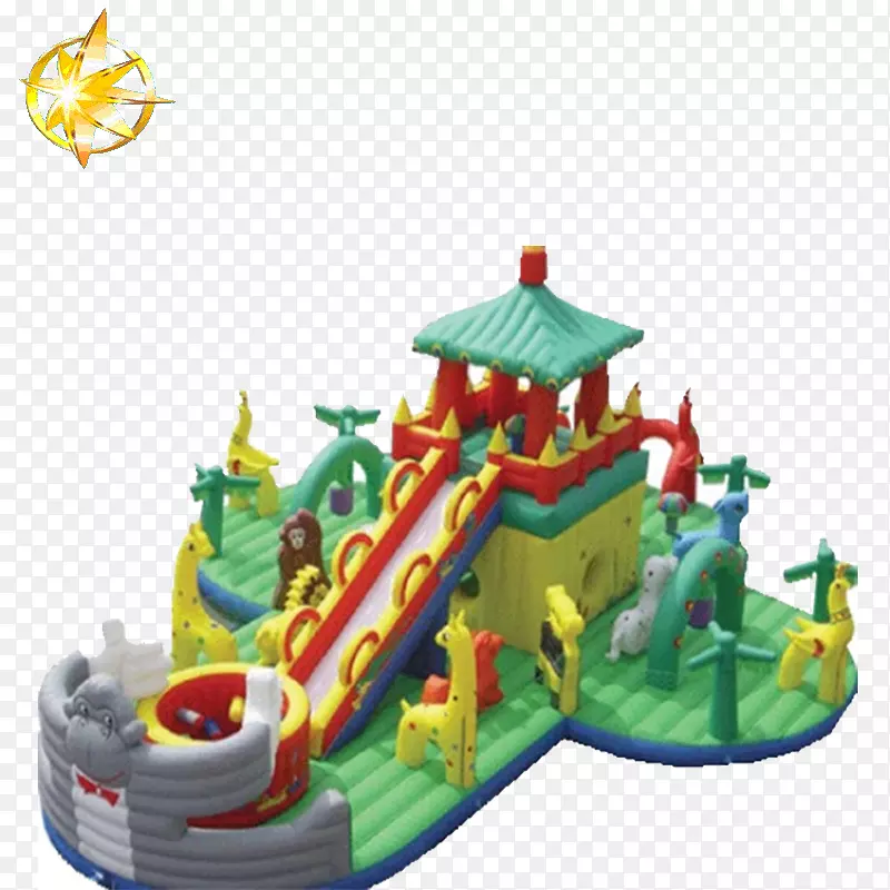 充气保镖城堡游乐场滑梯游戏-城堡