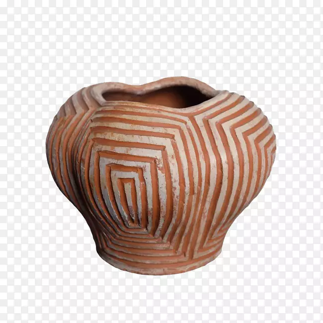 陶瓷亚洲锥形帽子陶艺陶器花瓶