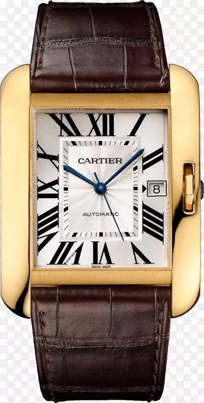 卡地亚油箱角形自动手表首饰.手表