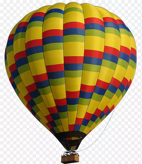 山谷上的热气球飞行气球展示-气球