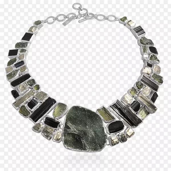 波罗的海琥珀宝石手镯银项链