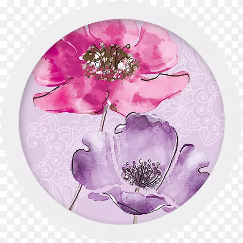 练习本餐具花瓣紫纺织业-下午