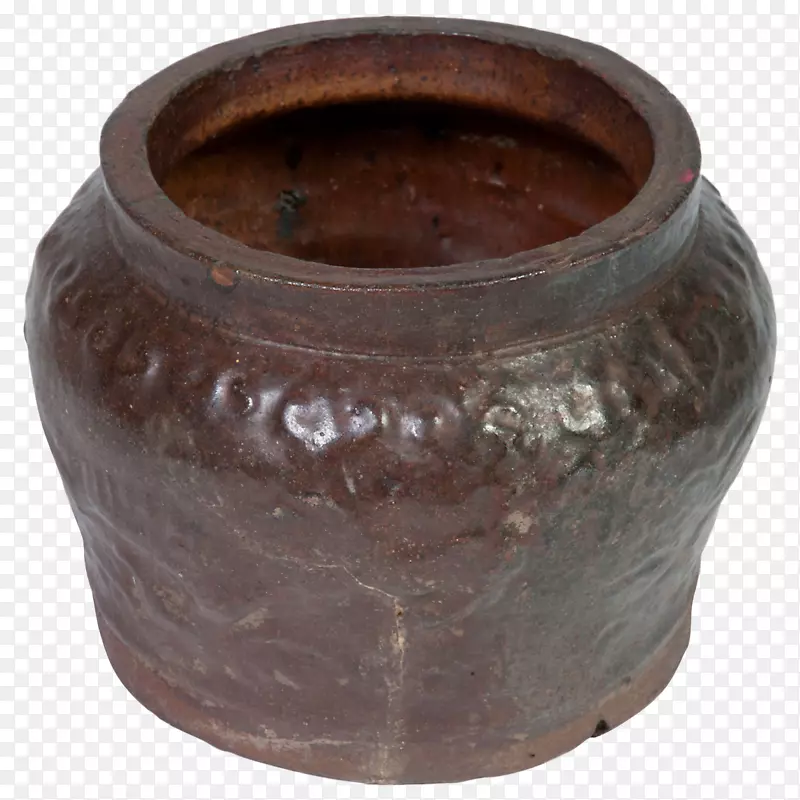 陶瓷棕褐色花瓶