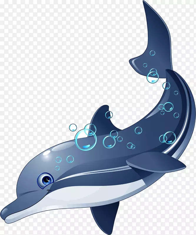 海豚谜语着色书鱼类剪贴画-海豚
