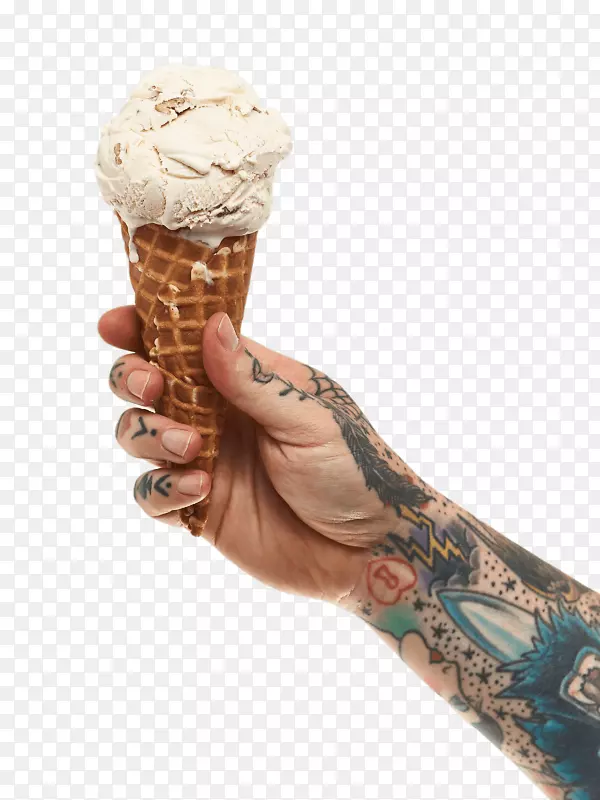 冰淇淋锥，华夫饼，甜点，乡村冰淇淋-冰淇淋