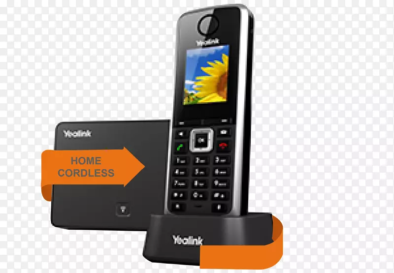 yalink SIP-w52p数字增强型无绳电信voip电话会话初始化协议电话