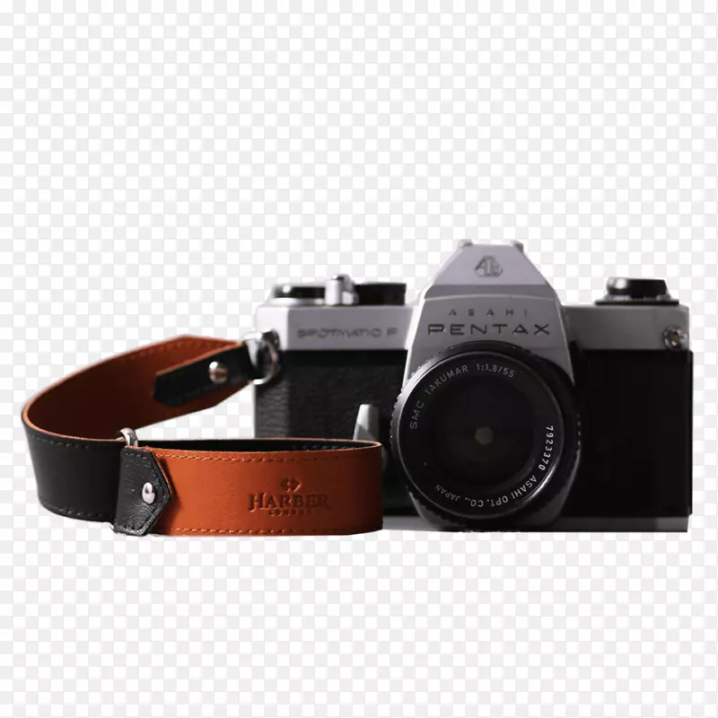 皮带无镜可互换镜头照相机皮革照相机镜头照相机