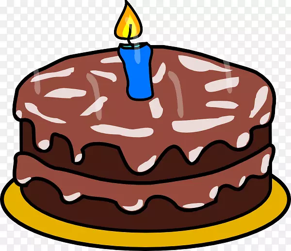 生日蛋糕巧克力蛋糕剪贴画-巧克力蛋糕