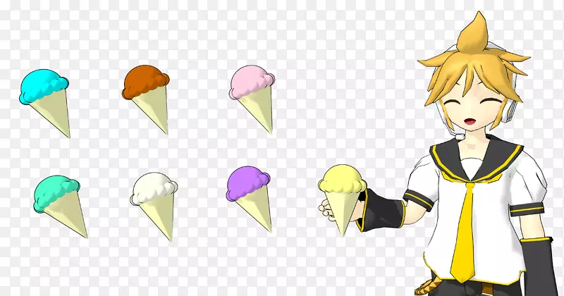 冰淇淋锥食品艺术-冰淇淋
